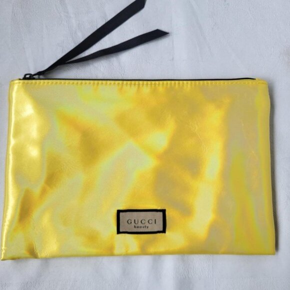 Gucci Cosmetic Case - Bright Irridescent Yellow - Picture 1 of 9